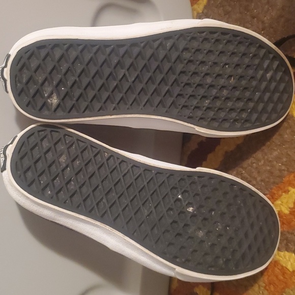 VANS 5.5/7sz. Purple Glitzy pair OR Floral Print on Black sz 6.5 big kids - Picture 12 of 12